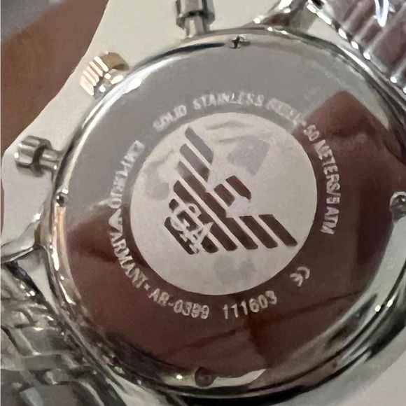 SOLD / Emporio Armani Men’s Chronograph Watch 
Case Size:43mm
Brand New original - Picture 9 of 9